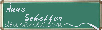 Änne Scheffer Visitenkarte